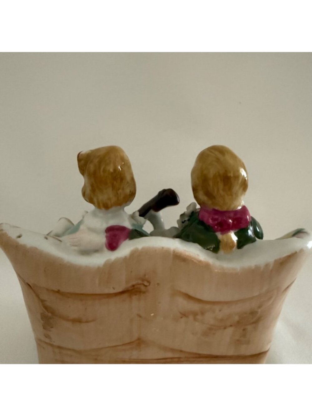 Vintage Bone China Lace Musical Couple Figurine Mandolin Players Hand Painted Po - Picture 9 of 15